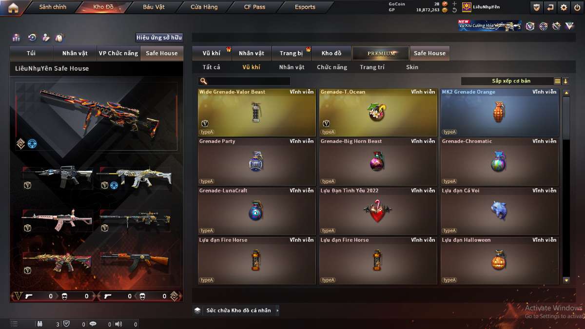 shop acc cf uy tin gia re